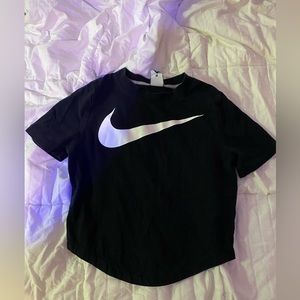 Black and White Nike Crop Top